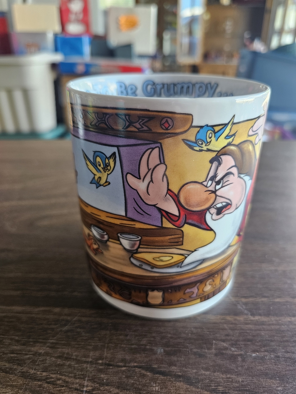 Disney Grumpy‎ Ceramic Mug - Colorful Cartoon Home Art ❤️🧡